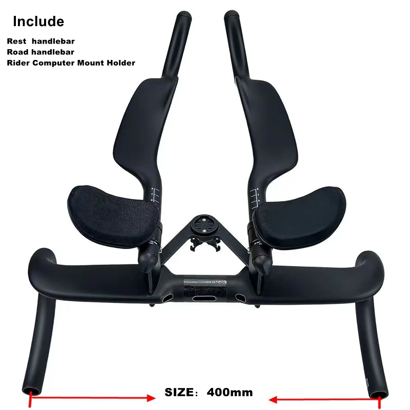 BIKEDOC HB26 Carbon Road Stuur Fietsstuur Triathlon Handvat Rest TT Stuur Racefiets Carbon Handvat 400/420 /440mm