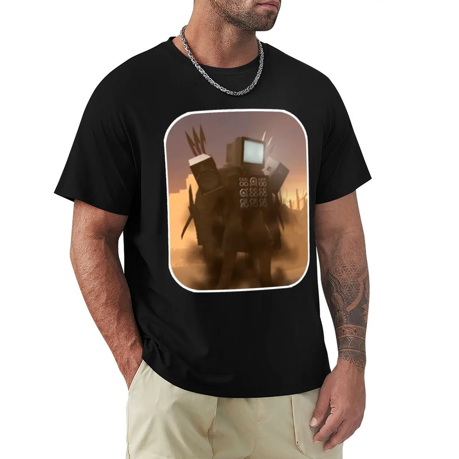 

tvmen skibidi toilet T-Shirt Anti-Fade Casual Tee Shirt
