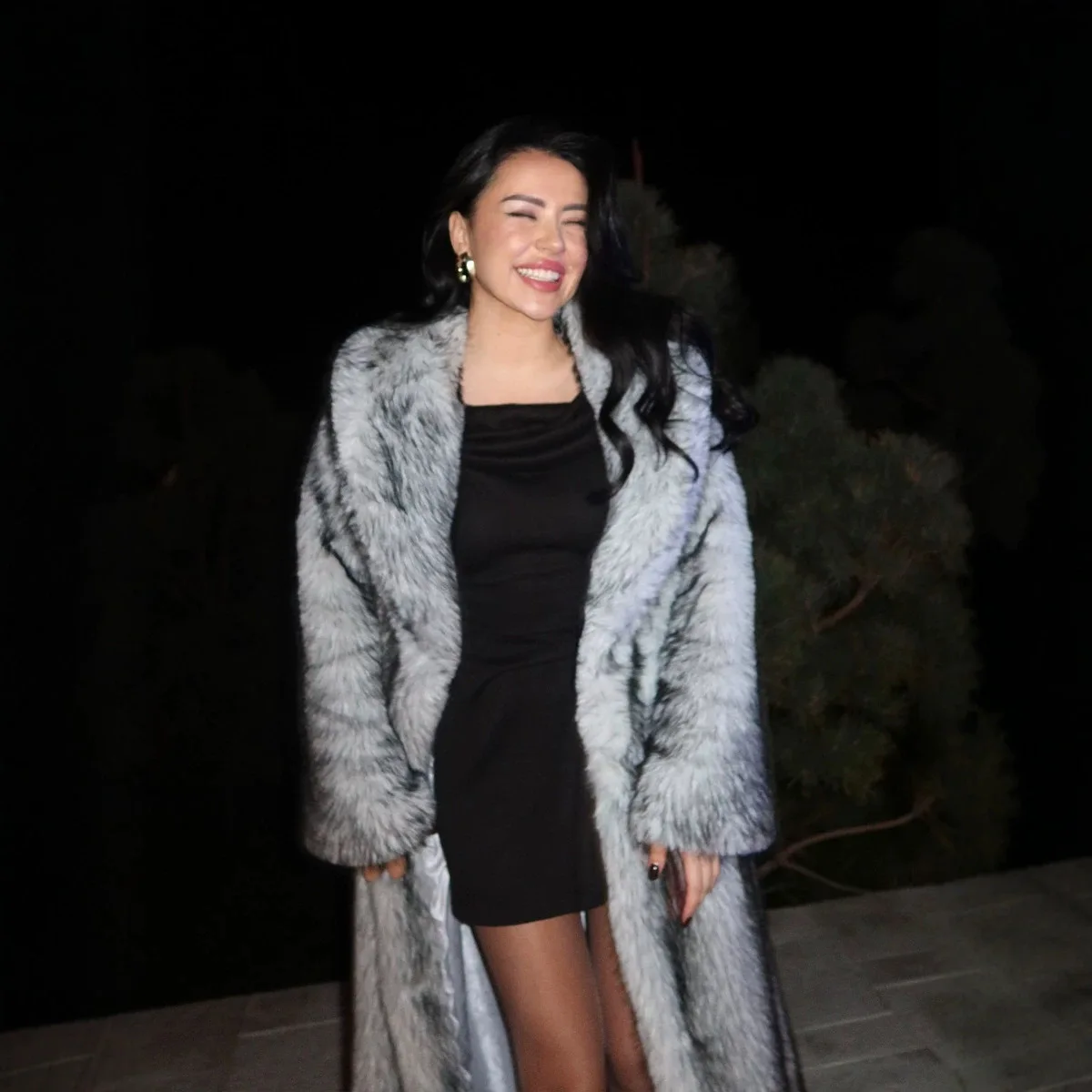European And American Fashion Women's Clothing Imitation Fur Coat Extended Fox Hair Environmentally Friendly Artificial Fur Coat