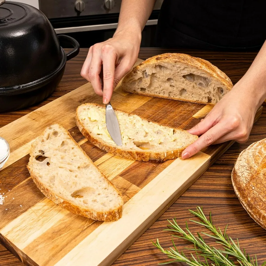 Forno holandês de ferro fundido esmaltado, forno holandês para assar pão sourdough, pote de pão de ferro fundido preto 6 quartos 26cm por