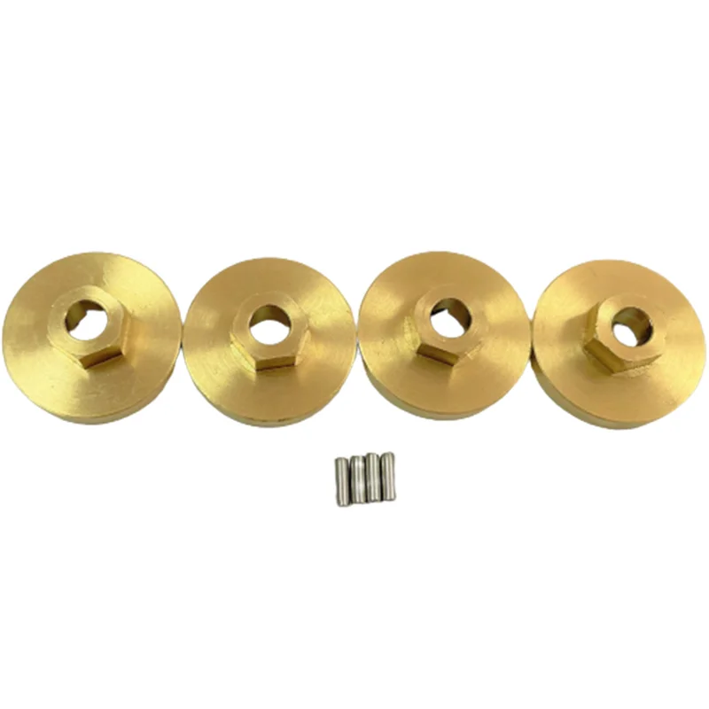 

The New For FMS FCX24 Brass Wheel Hex Adapter Axle Counterweight Brake Disc 1/24 RC Crawler Car Upgrades Parts Accessories