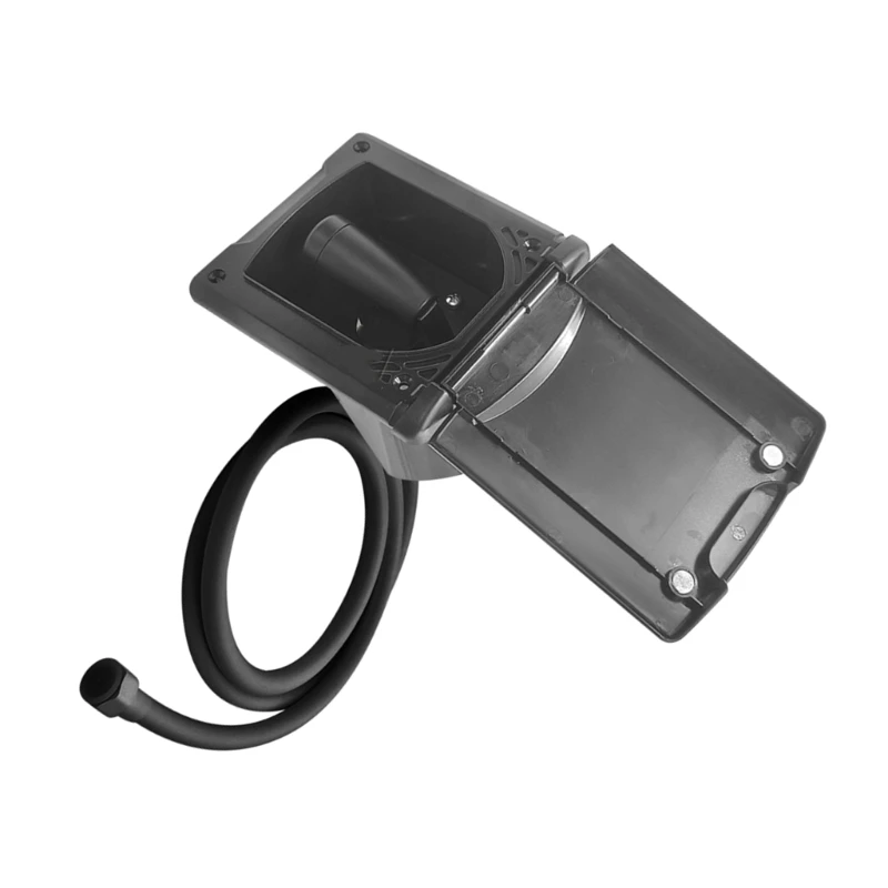 Campers Yacht Shower Box With Cover And 180 Degree Opening Lid Water Inlet Adapter With Water Pipe