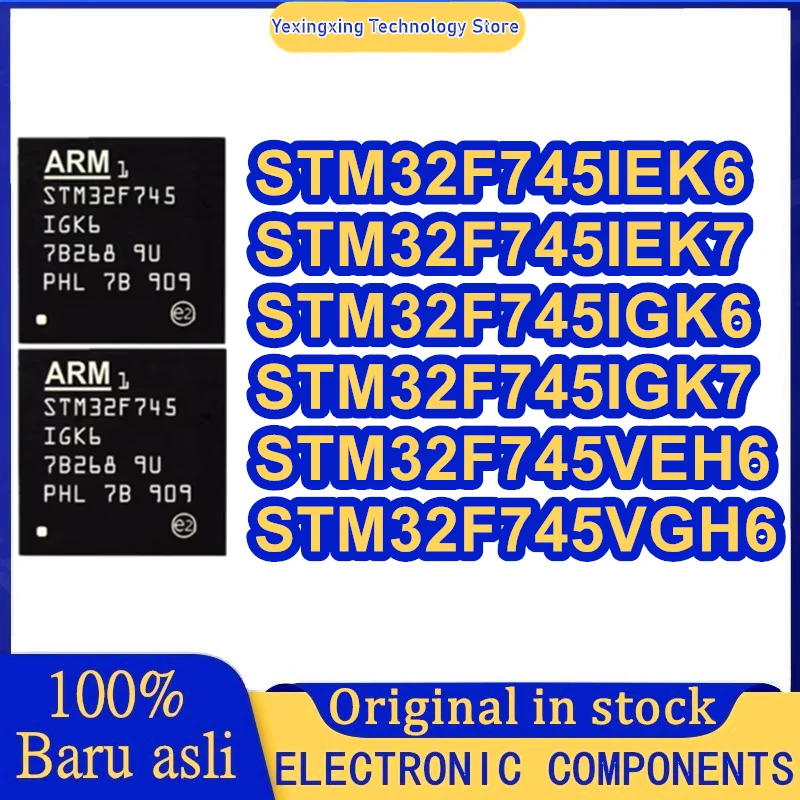

STM32F745IEK6 STM32F745IEK7 STM32F745IGK6 STM32F745IGK7 STM32F745VEH6 STM32F745VGH6 Микросхема BGA, новый оригинальный в наличии