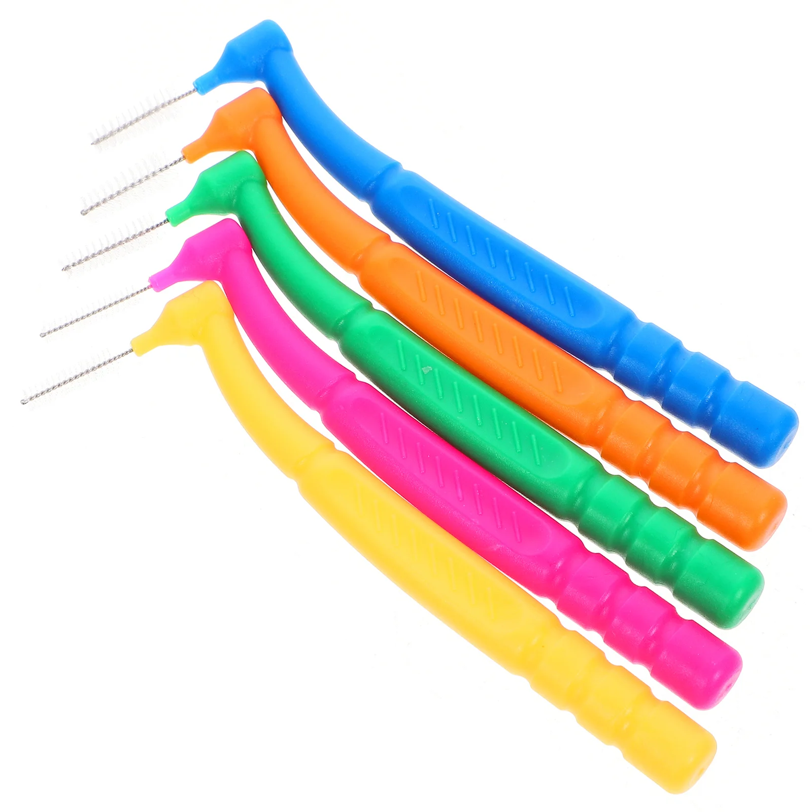 50 Pcs Interdental Brush Teeth Cleaning for Orthodontics Gum Nylon Wool Floss Head