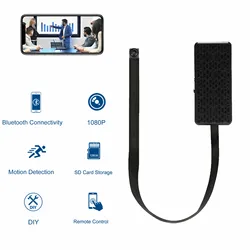 Mini telecamera WiFi HD Modulo fai-da-te Sicurezza per ufficio domestico Allarme telecamera per tata Visualizzazione remota, telecamera in miniatura con rilevamento del movimento, app