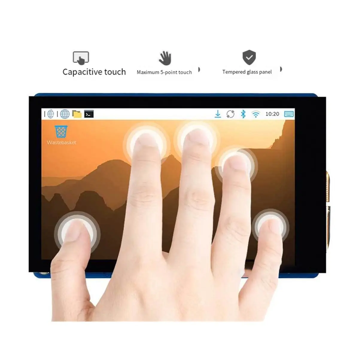 Promotion 3.5inch DSI Capacitive Touch Display, 5-Point Touch,800x480 IPS Display Panel, for Series Boards