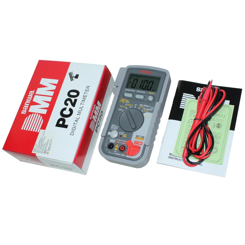 Japan sanwa PC20 high precision digital multimeter;AC adapter connectable for long haul measurement