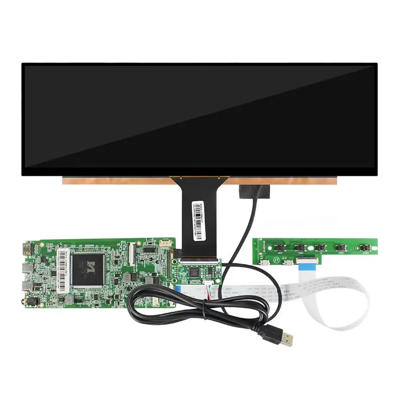 NV140XTM-N52 14 Inch 3840×1100 Resolution Slim Stretched Bar LCD Display 4K ADS Screen eDP 30 Pins Type-C Audio Controller Board