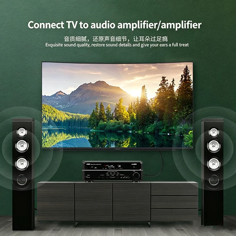 UGREEN 光デジタルオーディオケーブル Toslink  - Home Cinema Onkyo 5.1 のレビューと価格