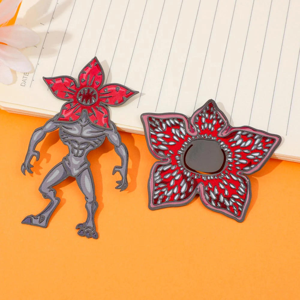 Stranger Metal Bookmarks, Demogorgon Horror Things Fans for Reading, Book Clubs, Collecting, Halloween Party Gift