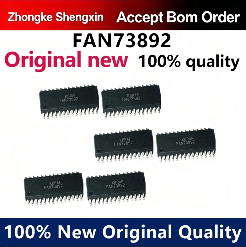 （5pcs-100pcs）Newly imported FAN73892MX FAN73892 SMT SOP-28 three-phase half bridge gate driver IC