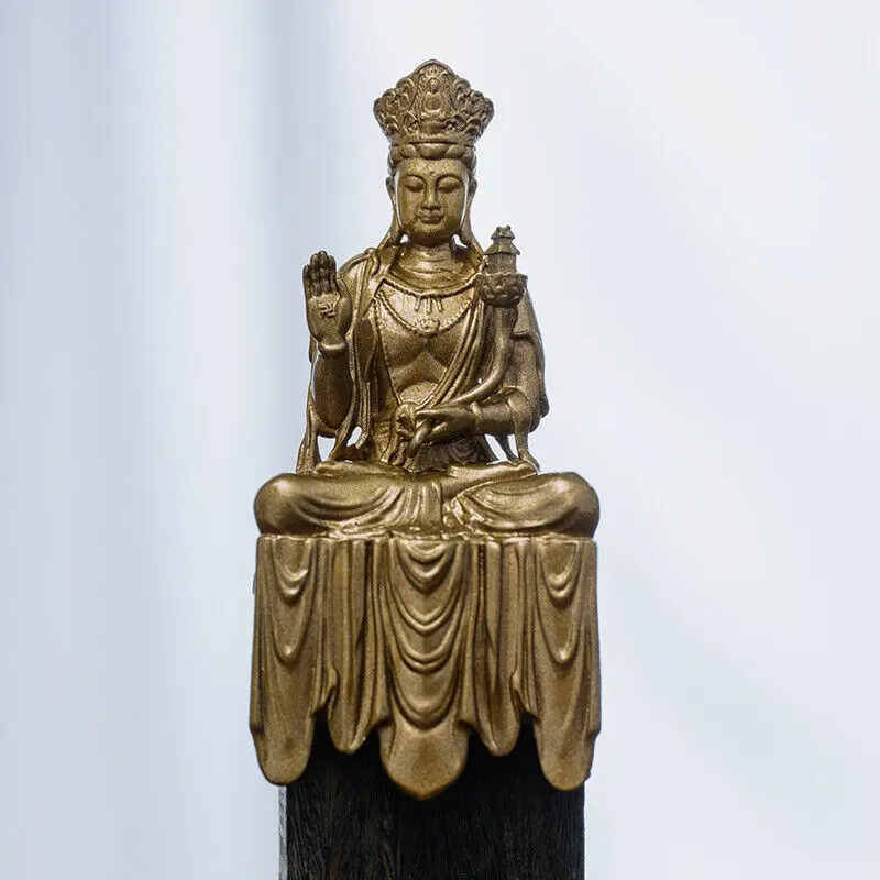 Statue de Bodhisattva Maitreya couronnée du ciel pour décor cadeau de compassion de paix