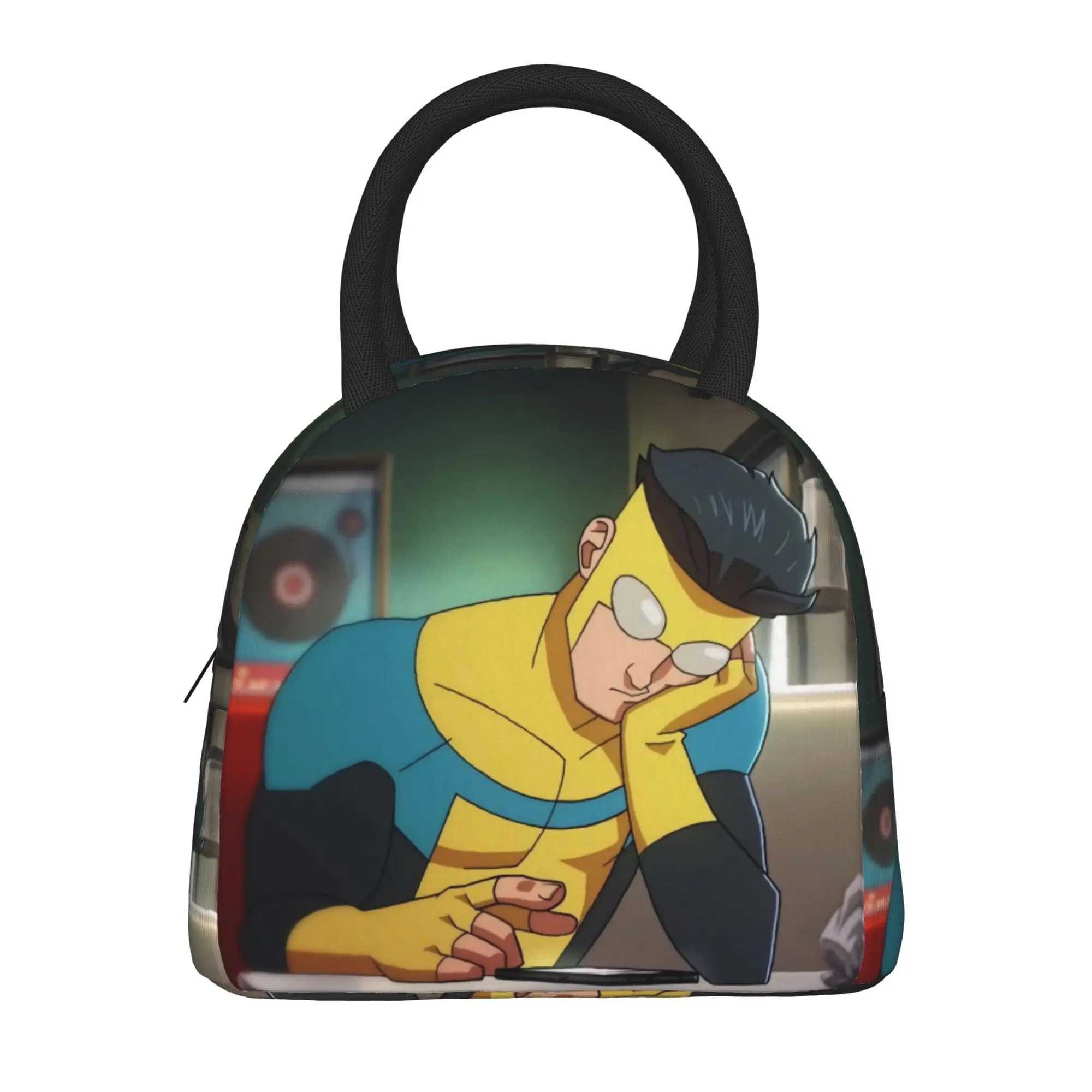 Invincibles Comic Insulated Lunch Bag for Men Women  Food Container Portable Thermal Cooler Bento Box For School Office