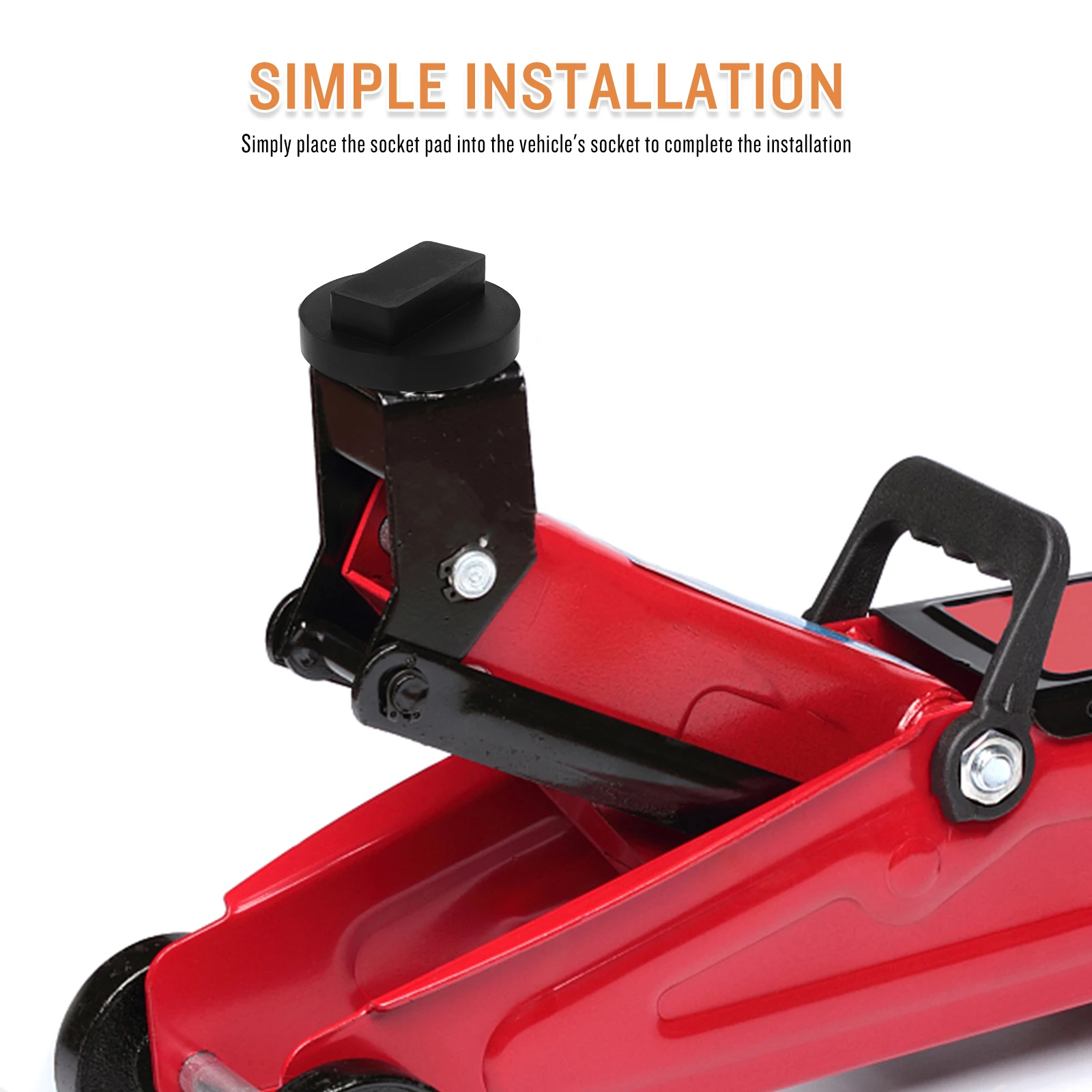 

Car Floor Jack Pad Rubber Durable Anti-Slip Compact Lightweight Jack Stand Pad Adapter for Pinch Weld Lift Support
