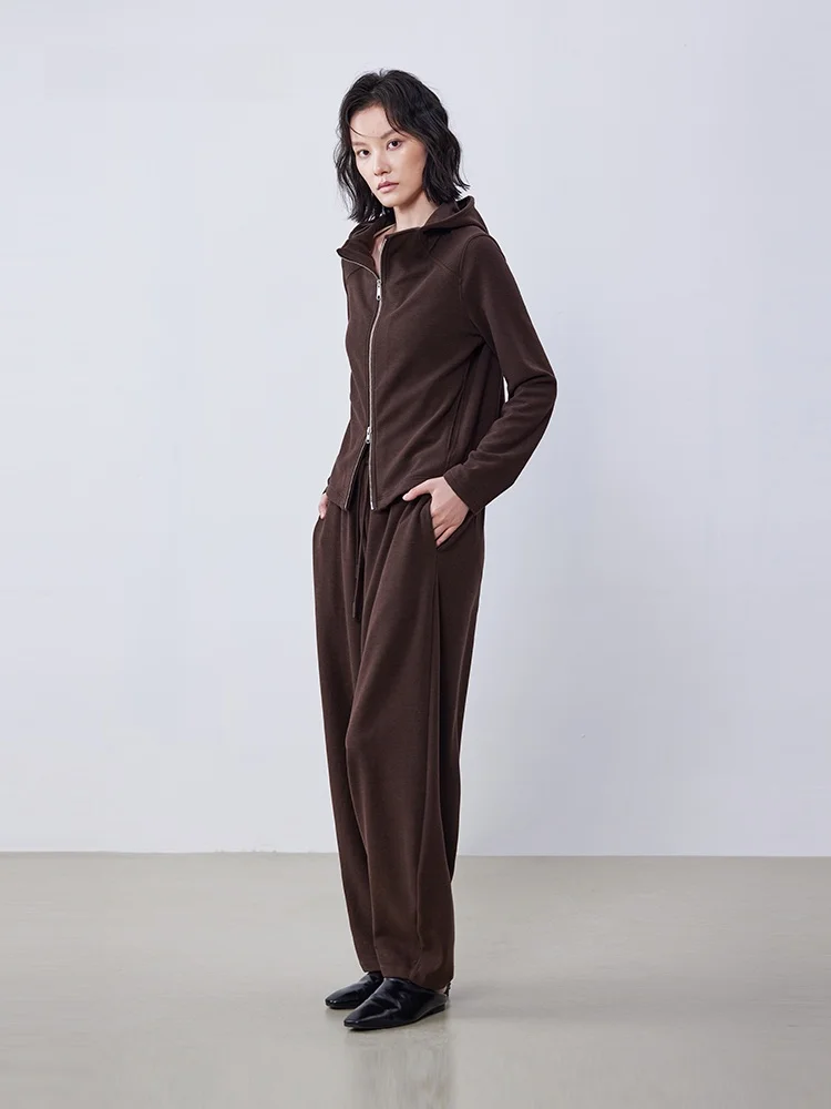 

Зимний новый повседневный кардиган XMOOM2025 с двойной молнией, удобный длинный жакет-свитер для женщин