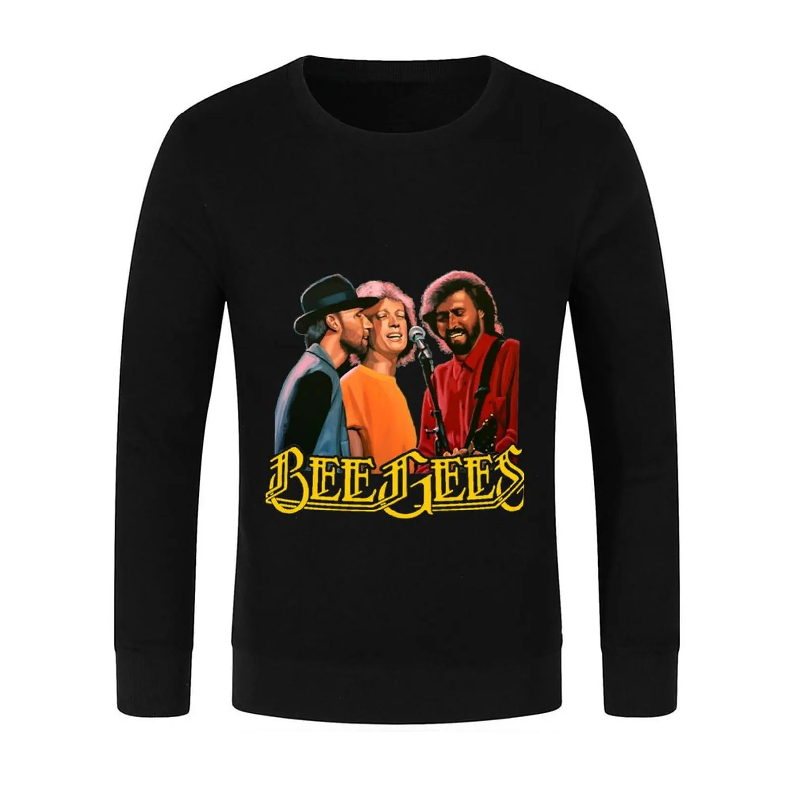 ما هو Bee Gees Band حقًا، بلوفر على الطراز الكوري، ملابس شتوية على الطراز الياباني، بلوزات جمالية