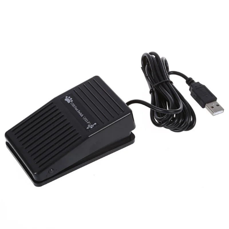 10pcs USB Foot Switch Keyboard Pedal for HI D PC Computer USB Action Switch Control Pre-Program Key Functions Mouse PC Game