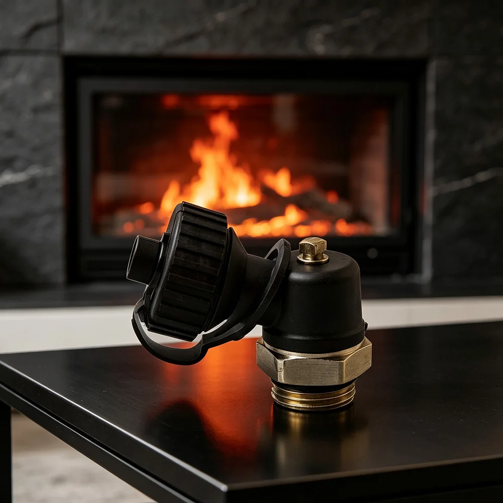 1 / 4pcs G1/2 Copper Alloy Drain Valve Angle Design For Underfloor Heating Radiator System Efficient Water Release