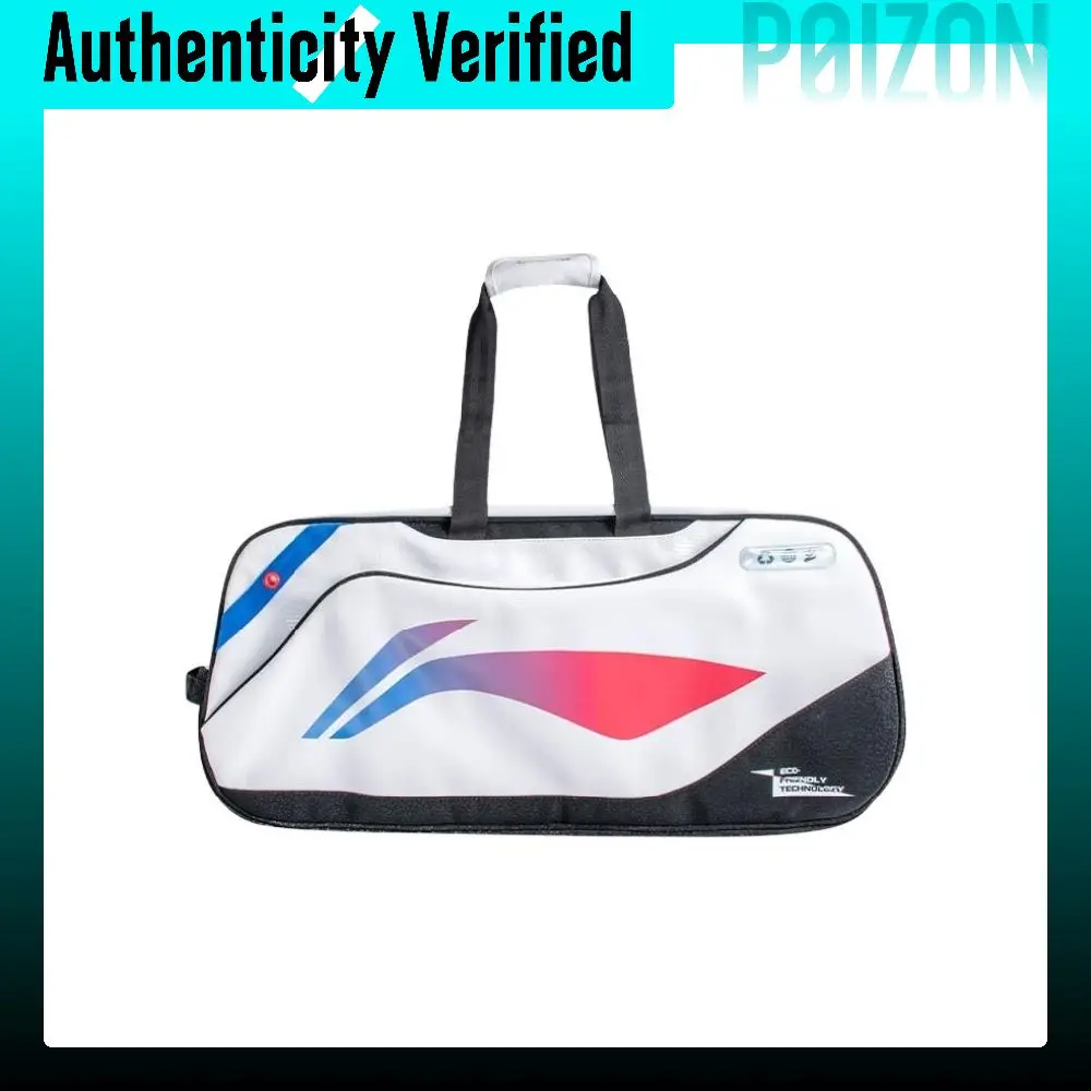 Li Ning Badminton Tournament Polyurethane Travel Storage Bag Regular Unisex Multicolor ABLV079
