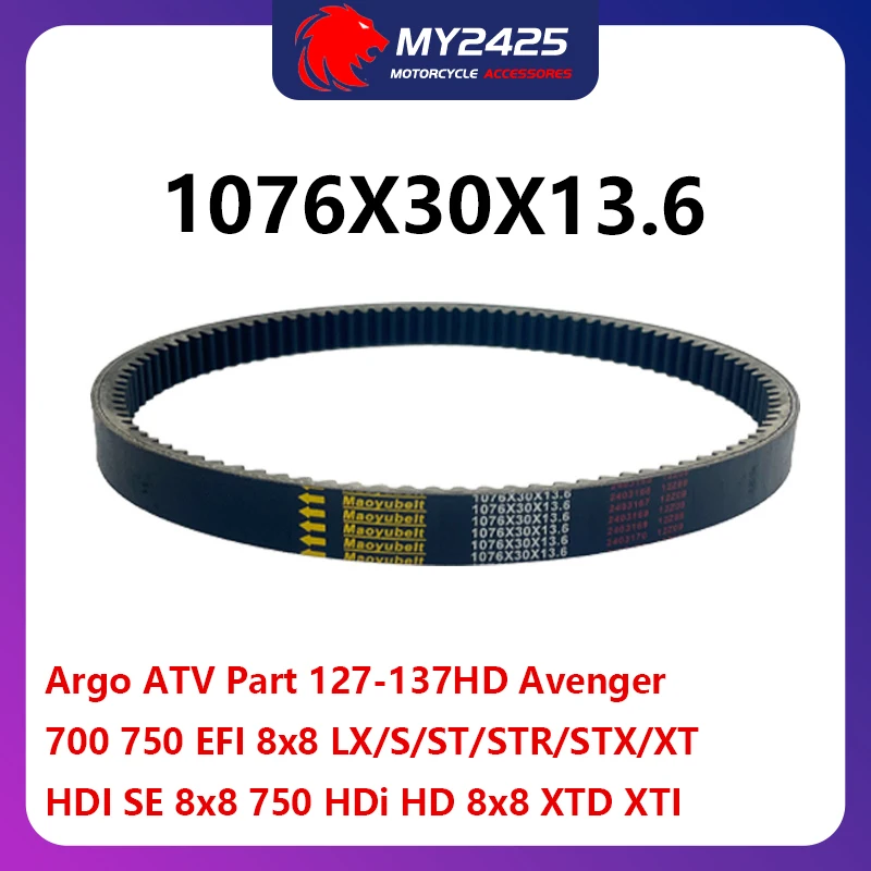 per-argo-avenger-700-750-674cc-747cc-hdi-lx-s-st-str-stx-xt-conquest-outfitter-xtd-xti-8x8-748cc-127-137hd-atv-cinghia-di-trasmissione