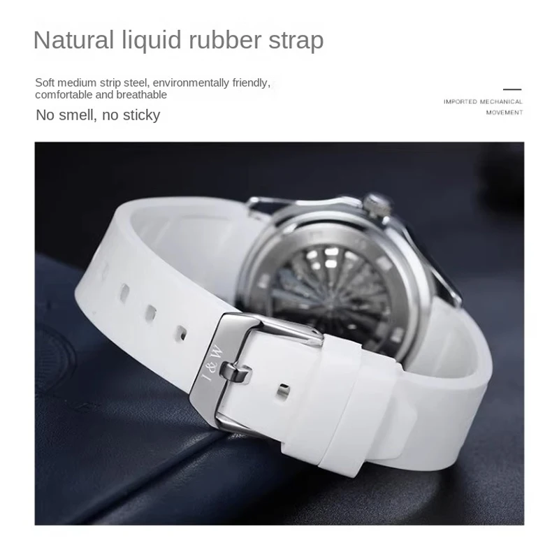 IW الأصلي ساعات آلية أوتوماتيكية للرجال الفاخرة الياقوت كريستال مرآة مقاوم للماء الرجال موضة ساعات المعصم Reloj Hombre