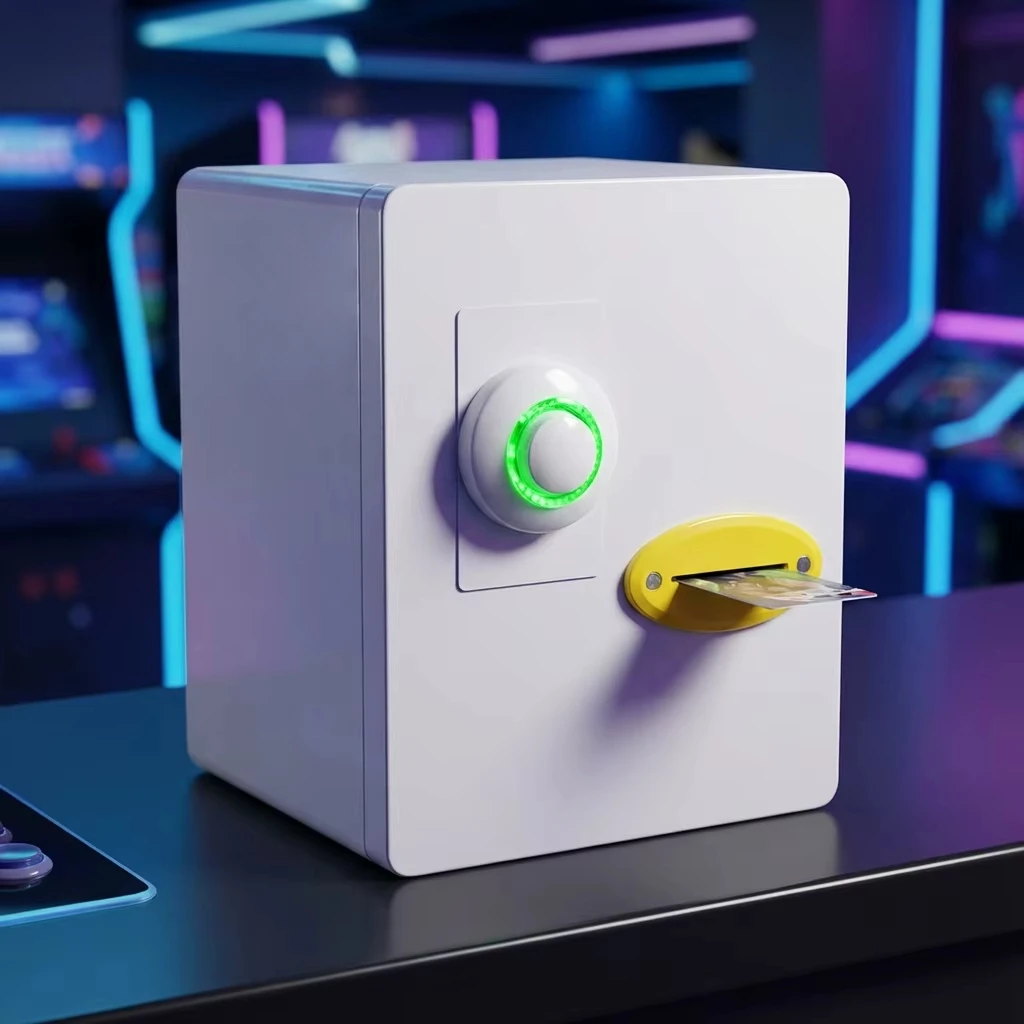 Mini Card Vending Machine Coin/Button/Knob Operated Carddass Dispenser for Collectible & Membership Cards