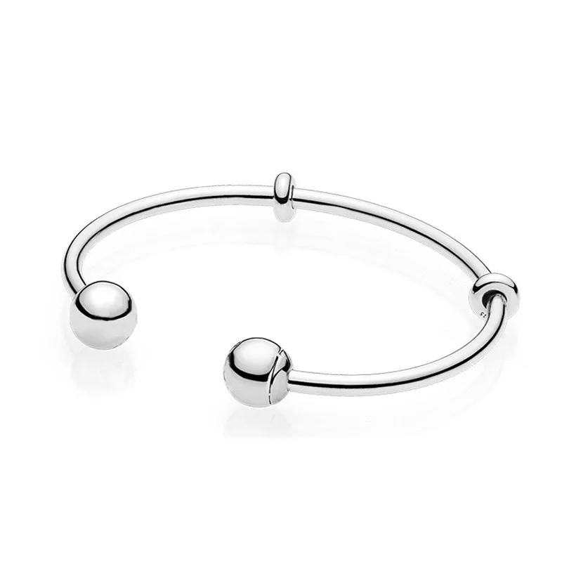 Bracelet basique en argent Sterling 925 pour femmes, tendance, classique, cadeau de fête, réglable, accessoires de bijoux pour femmes, DIY, 2024