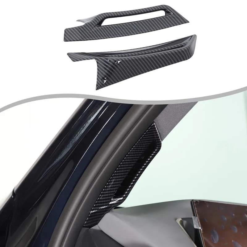 

ABS Carbon Fiber For BMW X3 G45 2025+ Car styling Car front A-pillar air outlet frame decorative sticker interior accessories