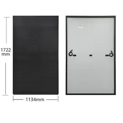 Black Frame Tempered Glass Solar Panel 550W 550 Watt Solar Charger Battery Off On Grid System Home Farm Car Camping Caravan RV