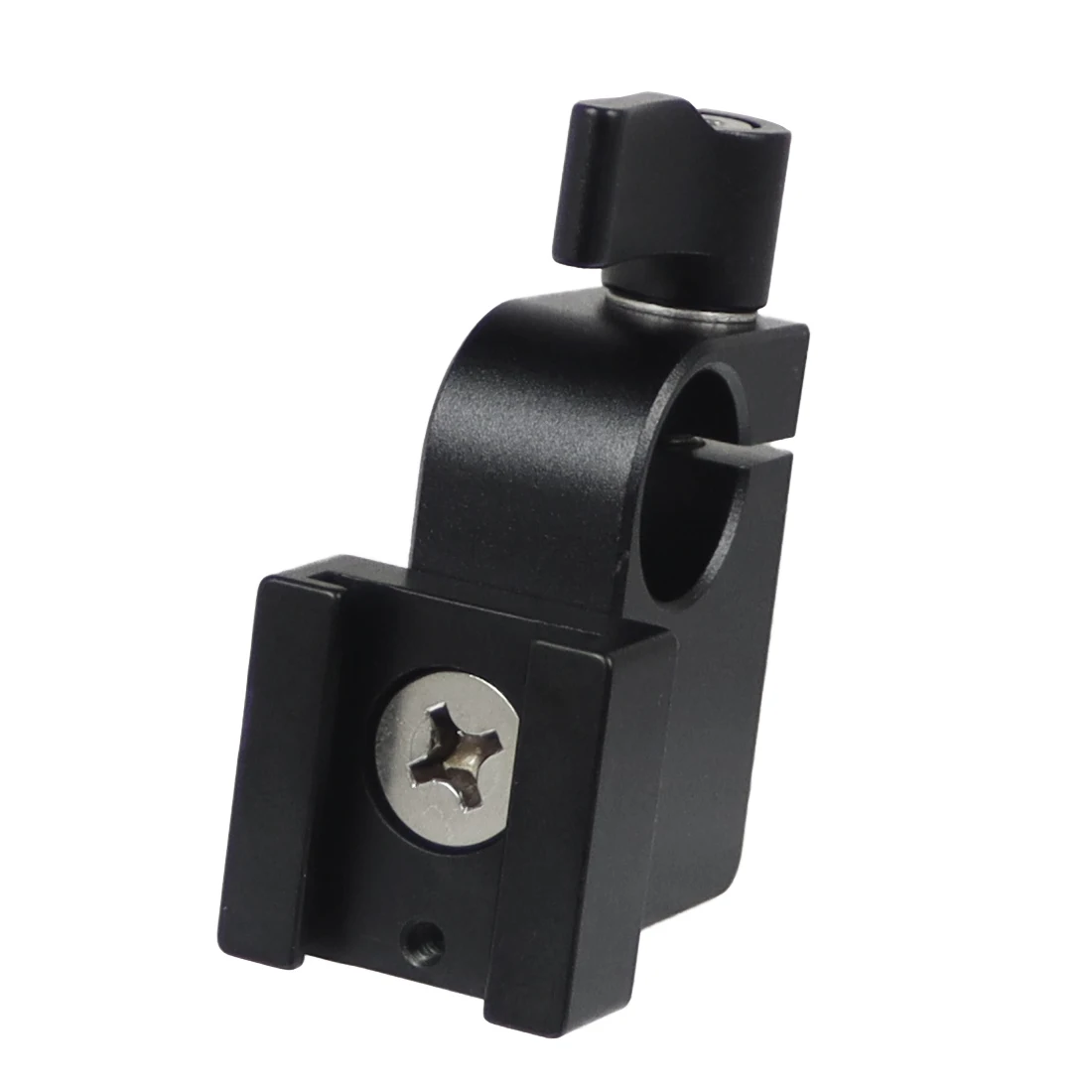 Einzel Rod Clamp 15mm Schiene Stecker Adapter Halterung mit 1/4 "-20 Gewinde Kalten Schuh Halterung für DSLR käfig Rig Mikrofon Licht Halter – Detail 15