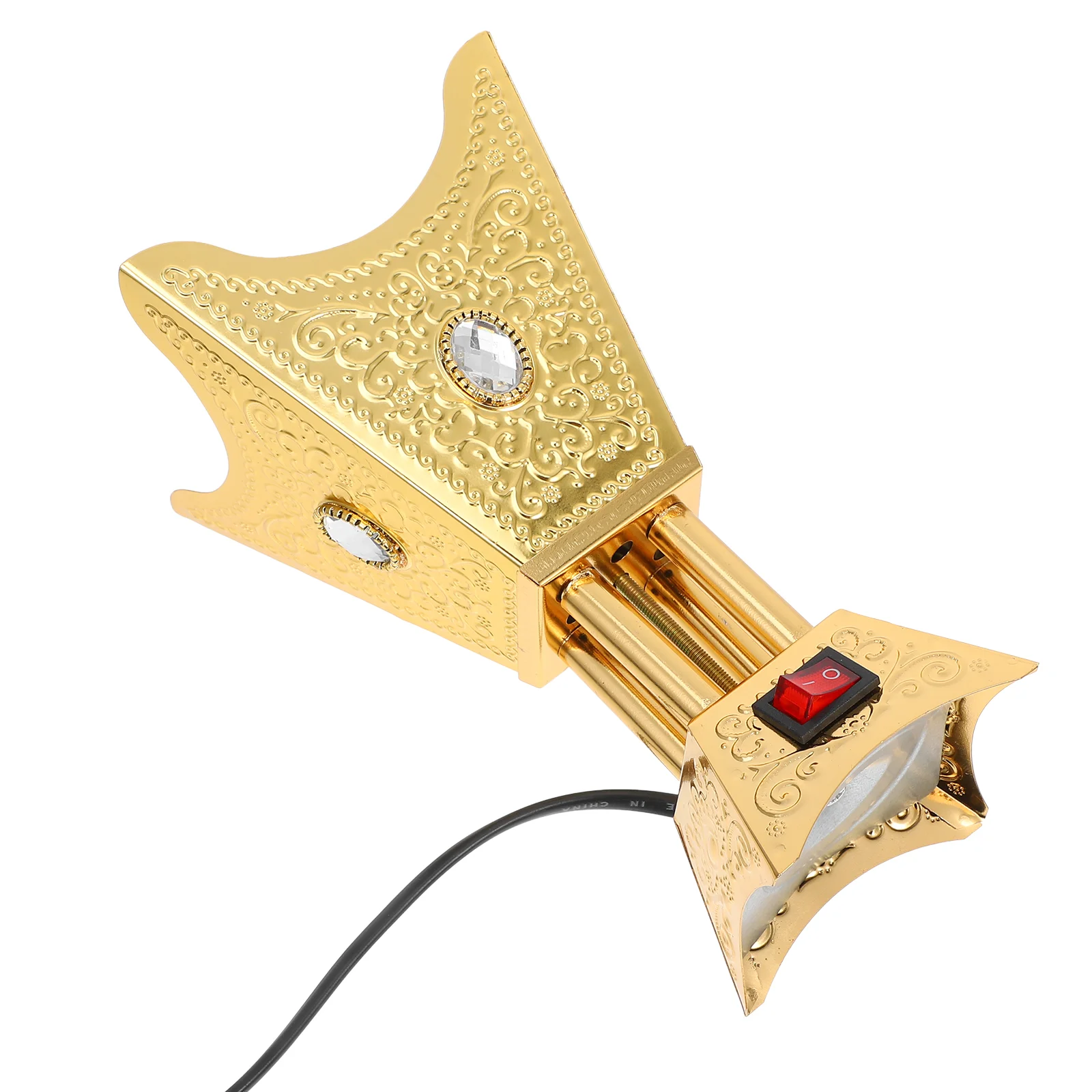 

Plug Incense Burner Censer Holder Mastic Aroma Vintage Golden for Home Metal