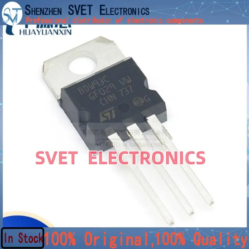 10PCS-50PCS  BDW93C   IC TO-220 12A 100V  NPN Original In Stock Fast shipping