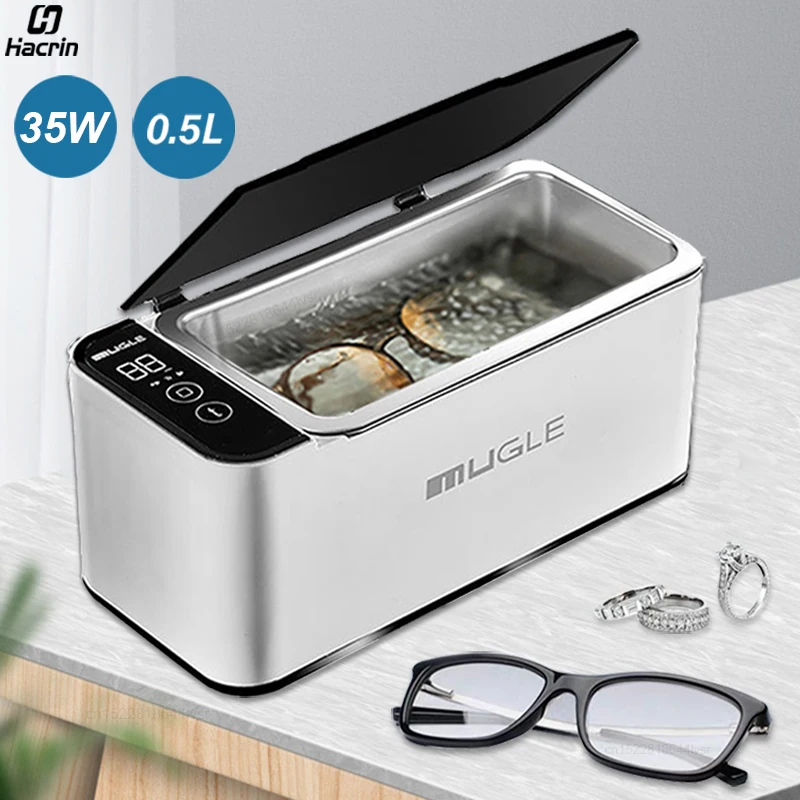 منظف بالموجات فوق الصوتية منظف النظارات بالموجات فوق الصوتية 35 واط غسالة بالموجات فوق الصوتية للنظارات والمجوهرات 46 كيلو هرتز حمام التنظيف بالموجات فوق الصوتية #1