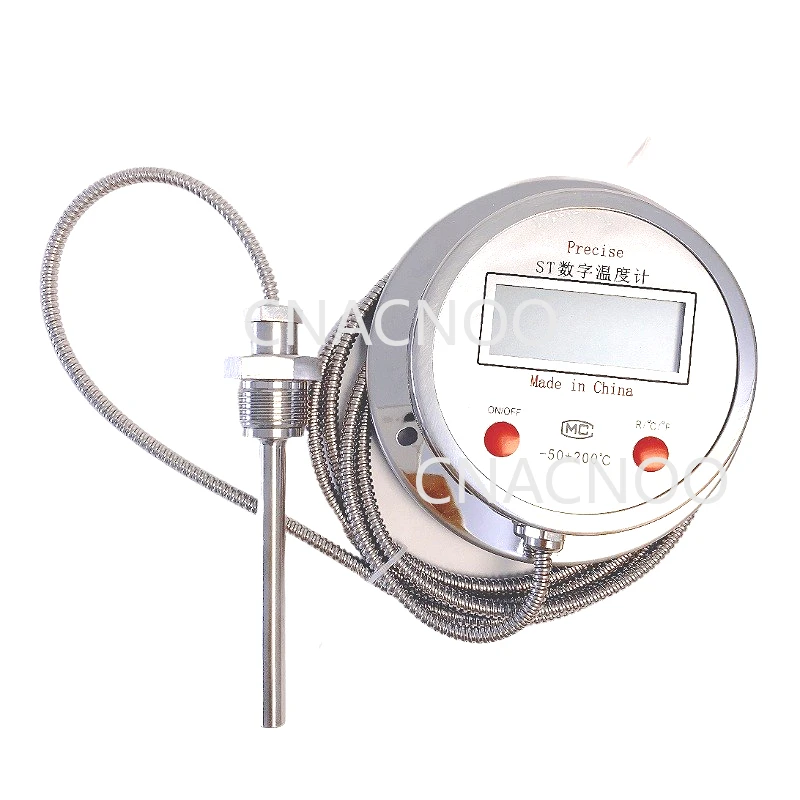 

Высокоточный промышленный цифровой термометр с зондом для холодной и высокотемпературной воды, биметаллический термометр-50 ~ 200 градусов