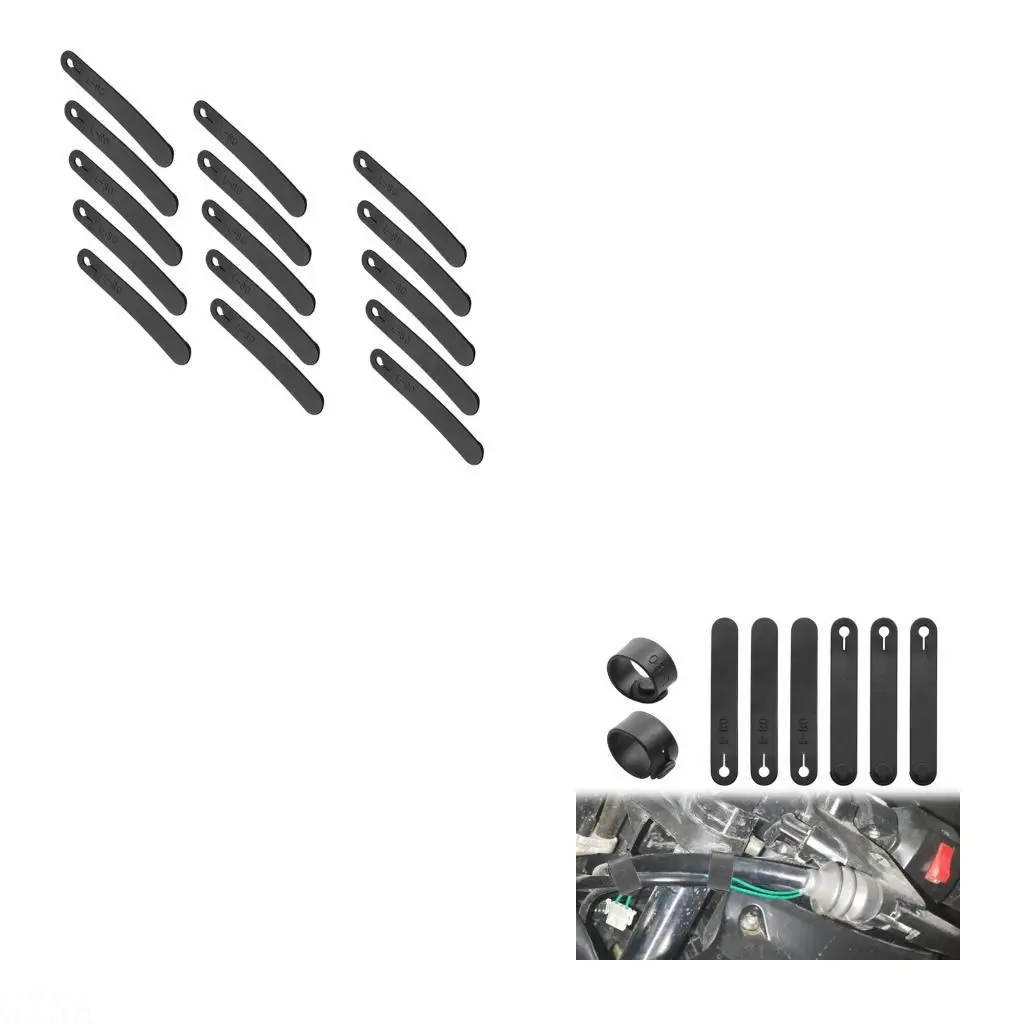 G7NA Adjustable Short Cable Ties For 3-15mm Wires Motorcycle Brake Lines Engine Area Heatproof Waterproof Reusable Fasteners