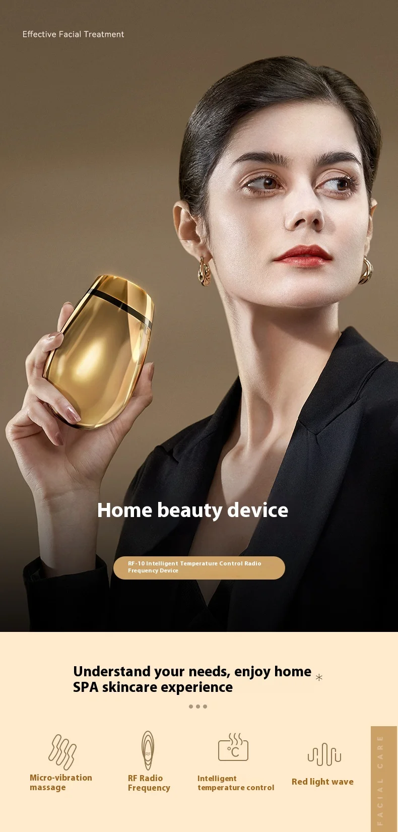 ABS Material Home = Beauty Instrument 655nmt Facial Guide Pull Tight Beauty Tool Product Personal Care