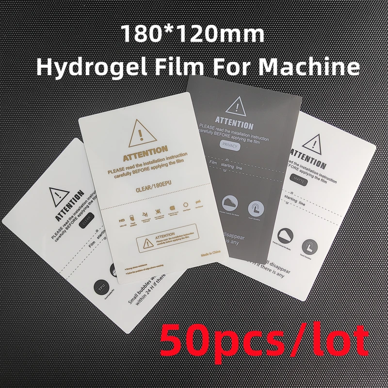 

50pcs EPU HD Thickness Mobile Phone Screen Protector TPU Hydrogel Film Matte Hydrogel Film for Auto Film Cutter Plotter Machine