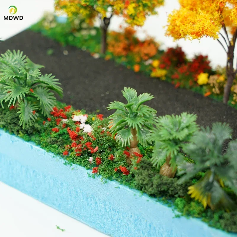 50ml 1-3mm Simulation bush grass sponge tree powder coarse grain flowers leaves diy military train model sand table scene layout