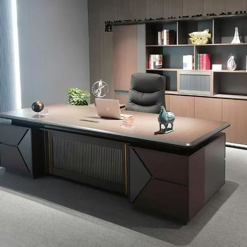 Japanese Classic Office Desk Designer Storage Workstation Modern Office Desks Drawers Storage Escritorios Office Furniture