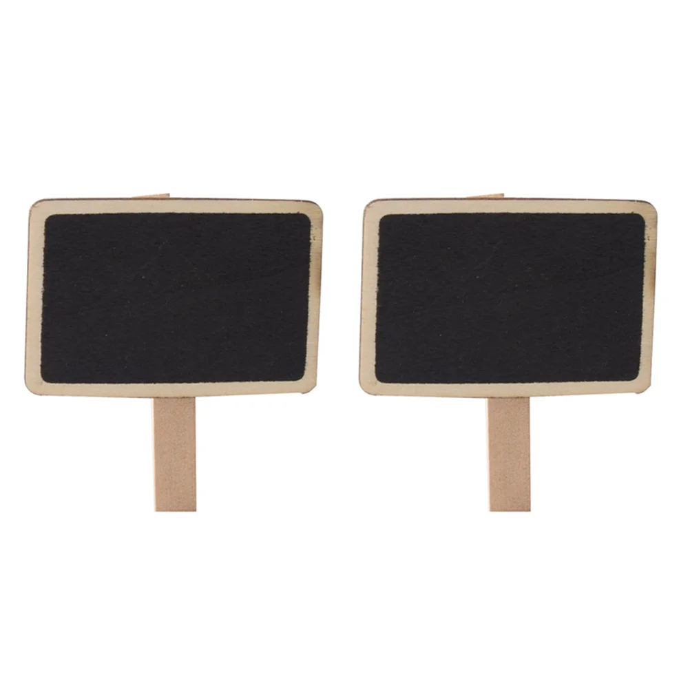 30 قطعة مقاطع السبورة الصغيرة علامة السبورة الخشبية لتزيين لوحة الرسائل الحرفية حفل زفاف منظم منزلي العرض #4