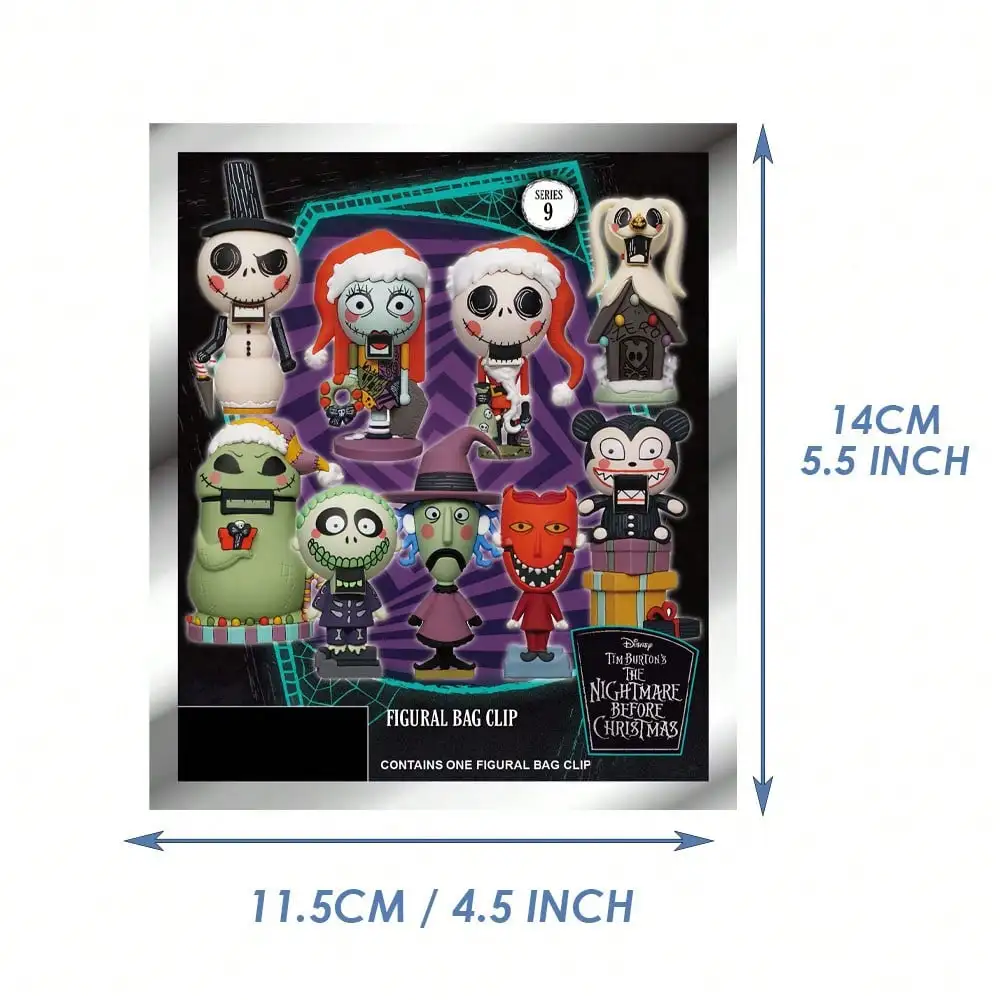 Llavero con caja ciega de PVC con licencia oficial de pesadilla antes de Navidad Jack Sally Zero Oogie Boogie regalo de Navidad 1 pieza Disney