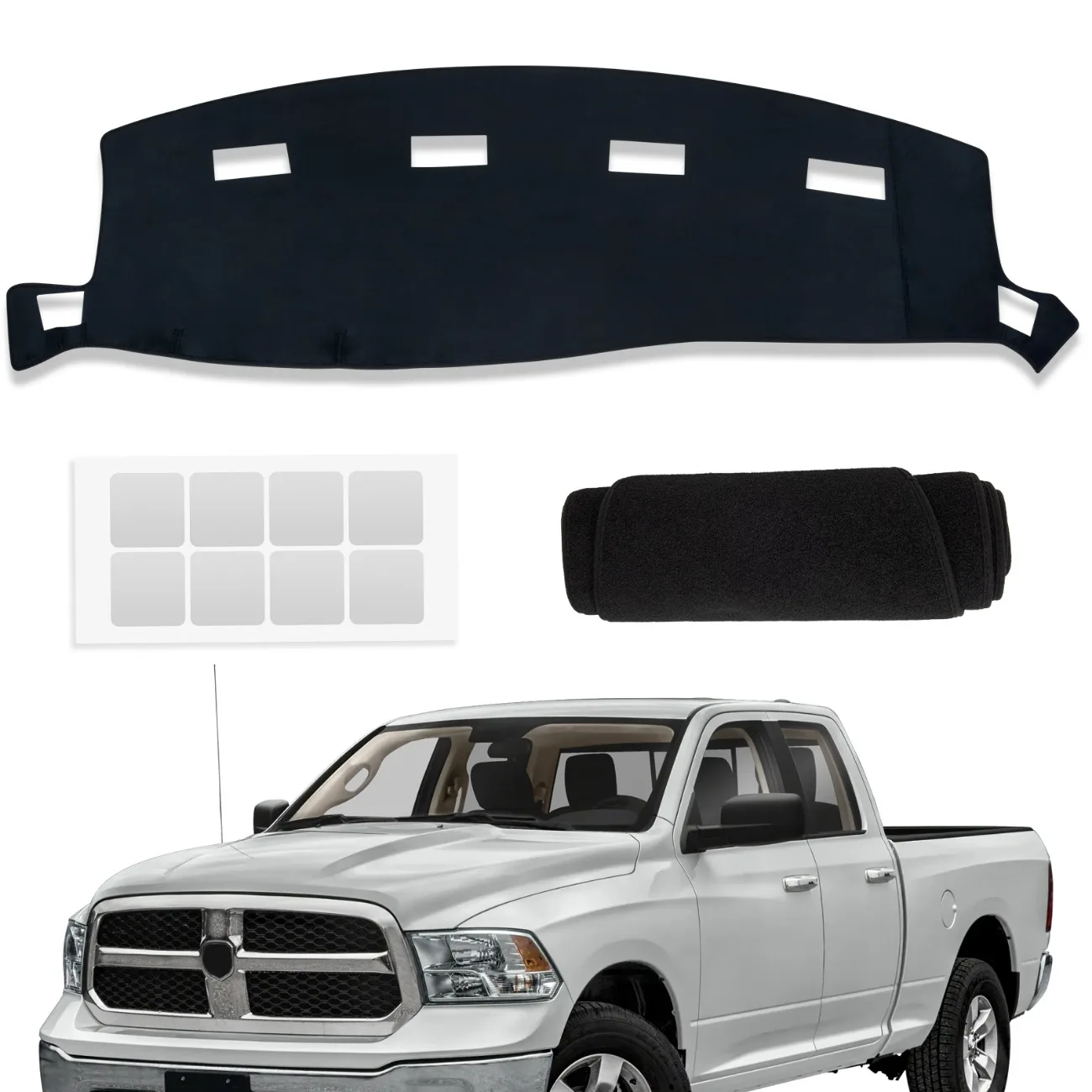 

Dashboard Cover Mat for Dodge Ram 1500 2002-2005 Dodge Ram 2500 3500 2003-2005 Accessories Sunshade Glare UV Protector Interior