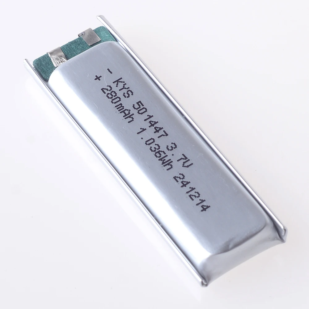 501447   280mAh 3.7V 고배율 10C 초박형 충전식 리튬 이온 폴리머 리튬 배터리 셀 Lipo 배터리