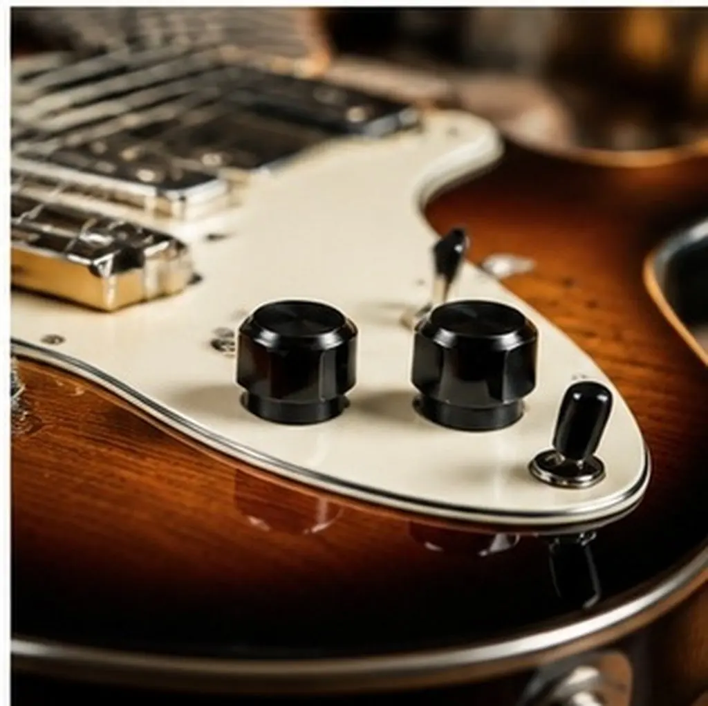 5Pcs Professional Pickup Switch Tip Cap Round Vintage Style Fits 3 Way 5 Way Guitar Selector Switches No Thread Easy Install