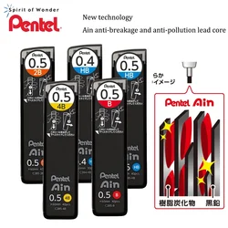 New Japan Pentel Mechanical Pencil Lead Core C285 Ain Anti-breakage and Anti-pollution 0.4/0.5mm Stationery Cute School Supplies