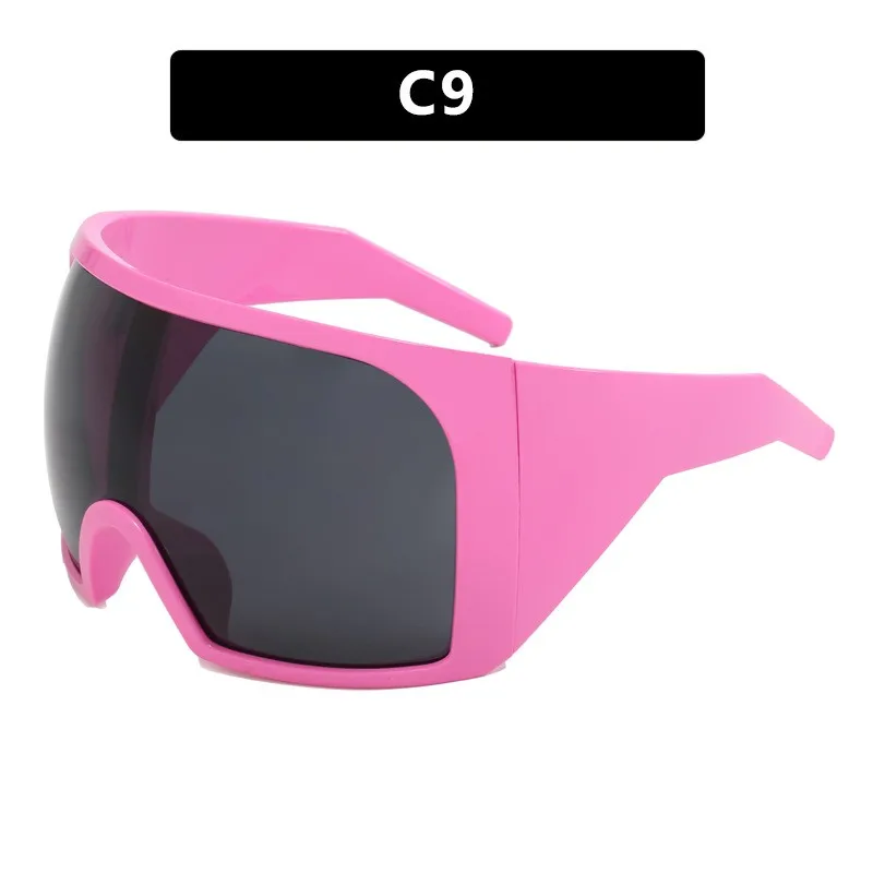 

Large Frame Sun Glasses Face ield Punk Sle Protective Goggles for Women Faionable UV Protection Square Face Suitable