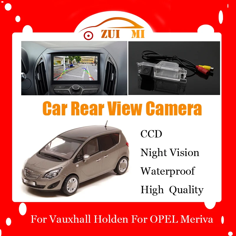 Car Reverse Rear View Camera For Vauxhall Holden For OPEL Meriva 2010~2014 CCD Full HD Night Vision Backup Parking Camera