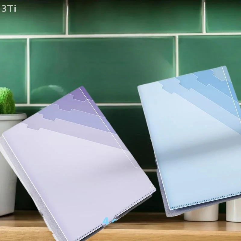 مجلد متدرج متعدد الطبقات A4 تصنيف الموضوع أوراق الاختبار مجلد شفاف على شكل حرف L ملف تصنيف 6 طبقات