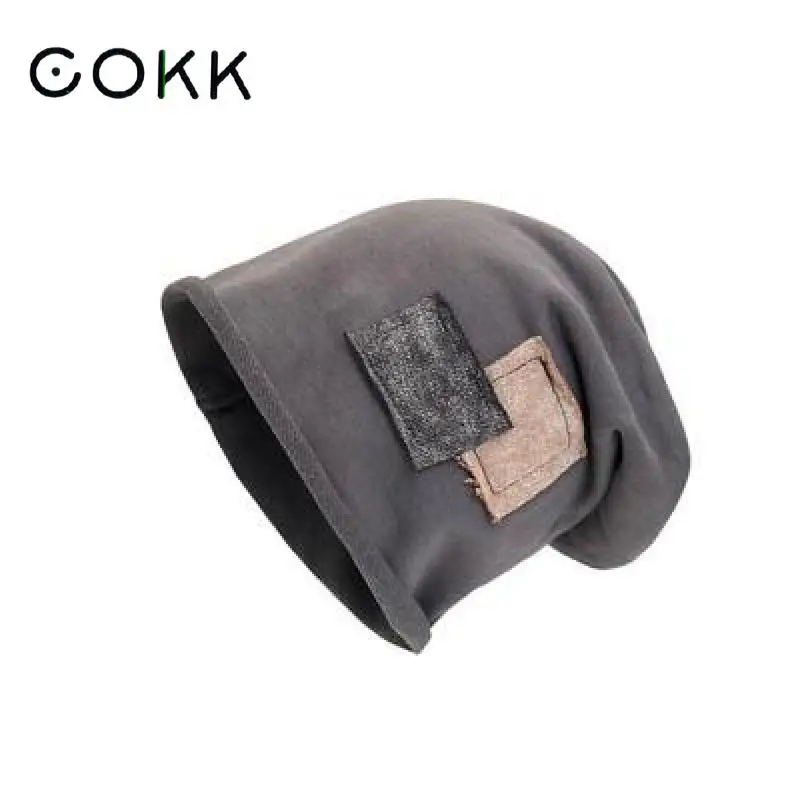 COKK Hat Women Beanie Knitting Bonnet Autumn Winter Hats For Women Men Unisex Baggy Cap Female Male Thin Beanies Retro Cap New