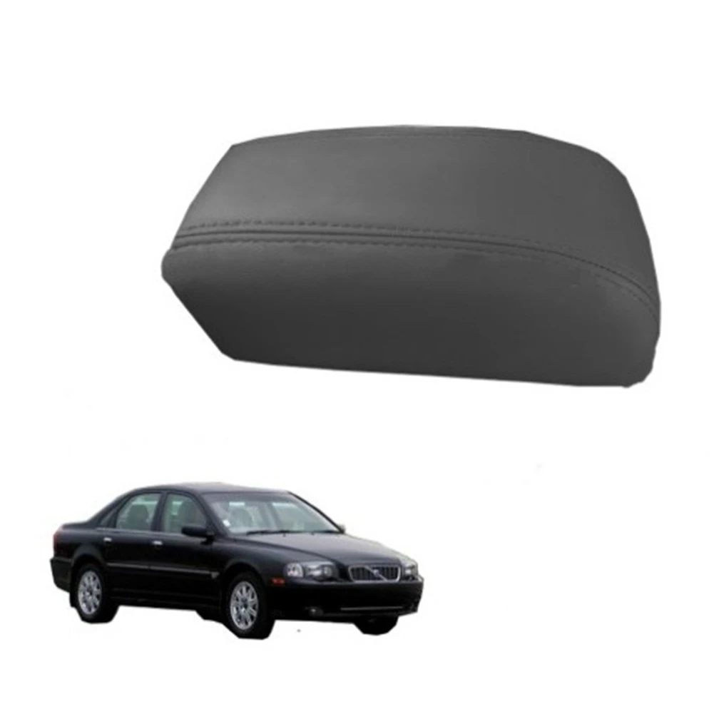 NEW HOT In Stock-Car Fiber Leather Center Console Armrest Box Protective Cover For Volvo S80 1999-2006